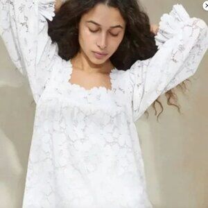 NWT Loeffler Randall Lilibet White Square Neck Top and Matching Skirt